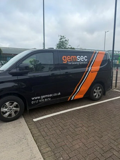 Side view of a branded GemSec Ford van supplied by ARH